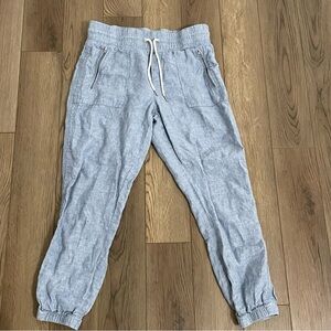 Athleta Cabo Linen Jogger Pant Blue‎